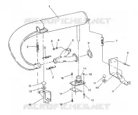 SISTEMA DE ESCAPE 500 EFI / 0930674 and  500 EFI SKS / 0930574 (4922962296026A)