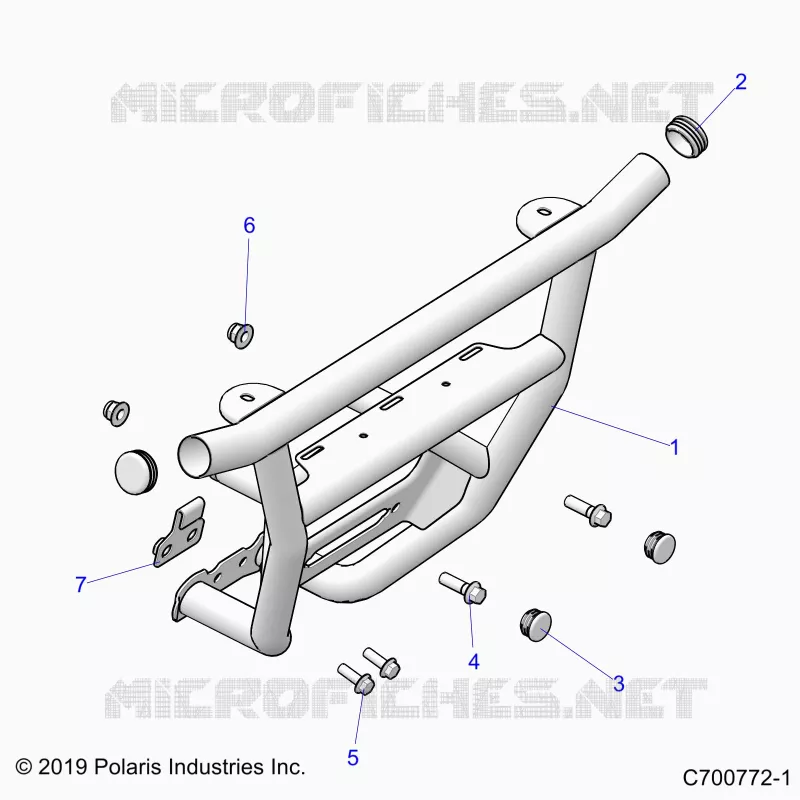 CHASSIS, FRONT PARACHOQUES