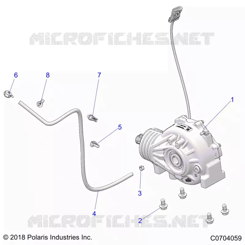 TREN, FRONT GEARCASE MOUNTING