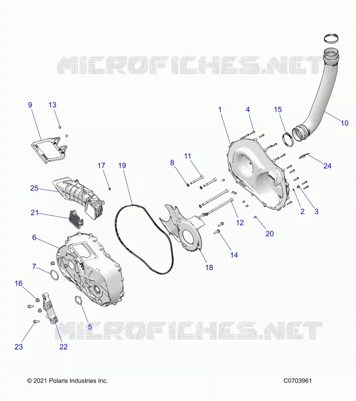 TREN, CLUTCH COVER AND DUCTING