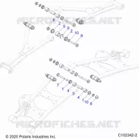 SUSPENSION TRASERA CONTROL ARM, MOUNTING