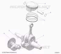 ENGINE, CIGUEÑAL, PISTON AND BALANCE SHAFT