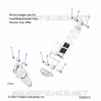 SUSPENSION, MONTAJE DE DESCARGA, REAR SUSP.