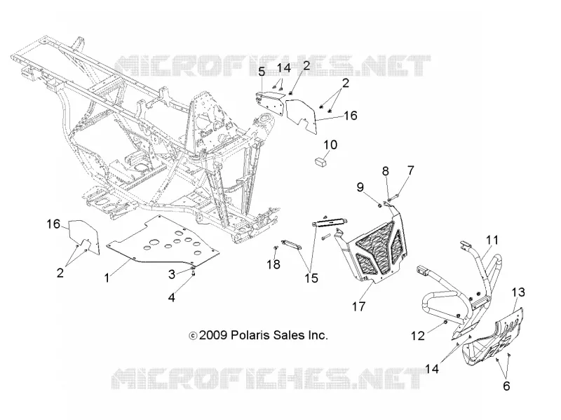CHASIS, FRONT PARACHOQUES