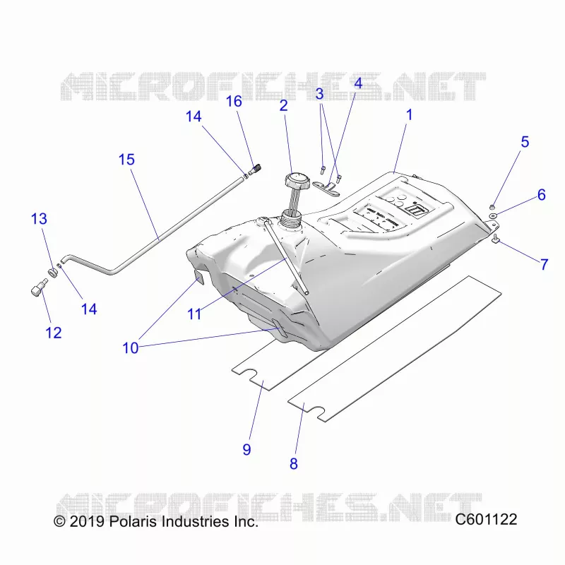 SISTEMA DE COMBUSTIBLE, FUEL TANK ASM.