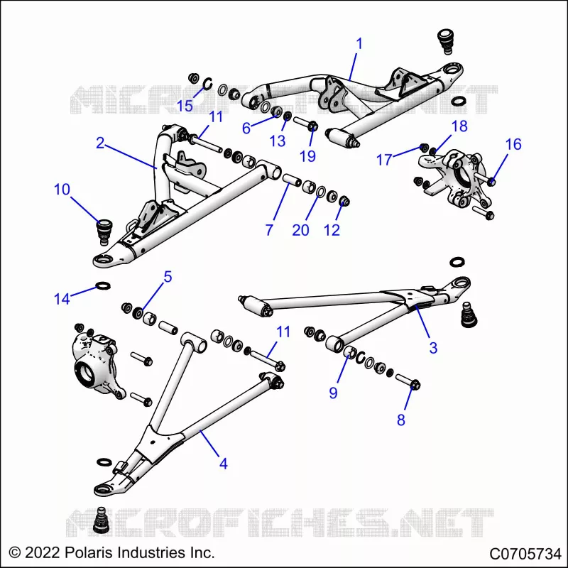 SUSPENSIÃ“N DELANTERA CONTROL ARMS
