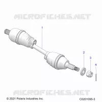 DRIVE TRAIN, HALF EJE TRASERO