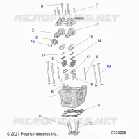 ENGINE, CULATA, CAMS AND VALVES