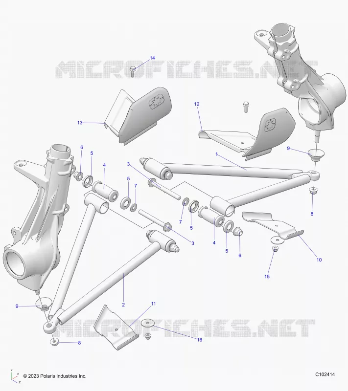 SUSPENSION, A-ARM AND PUNTAL MOUNTING