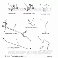 ELECTRICA, WIRE HARNESSES, HOOD/JUMPERS, GPS