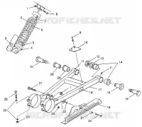 El balanceo del brazo y CHOQUE Scrambler 400 W98BC38C (4947254725C007)