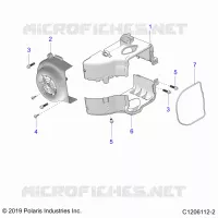 ENGINE, FAN COVER AND SUDARIO