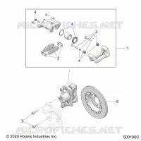 BRAKES, PINZA FRENO DELANTERA