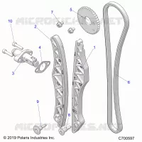 LA CADENA DE LEVAS AND TENSIONER