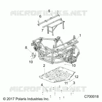 CHASSIS, MARCO PRINCIPAL AND SKID PLATES