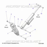 SUSPENSION, MONTAJE DE DESCARGA, REAR SUSP.