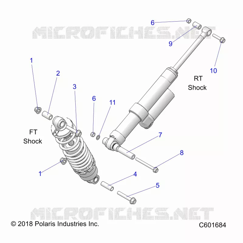 SUSPENSION, MONTAJE DE DESCARGA, REAR SUSP.