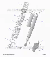 SUSPENSION, REAR MONTAJE DE DESCARGA, ULTIMATE