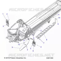 CHASSIS, PROTECCIÃ³N DEL EMBRAGUE, FOOTRESTS, AND RUNNING BOARDS