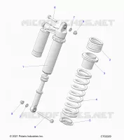 SUSPENSION, REAR MONTAJE DE DESCARGA