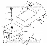 ASIENTO Y tanque de gas ASAMBLEA WIDETRAK GT 0942061 (49261126110002)