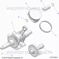 ENGINE, CIGUEÑAL, PISTON AND BALANCE SHAFT
