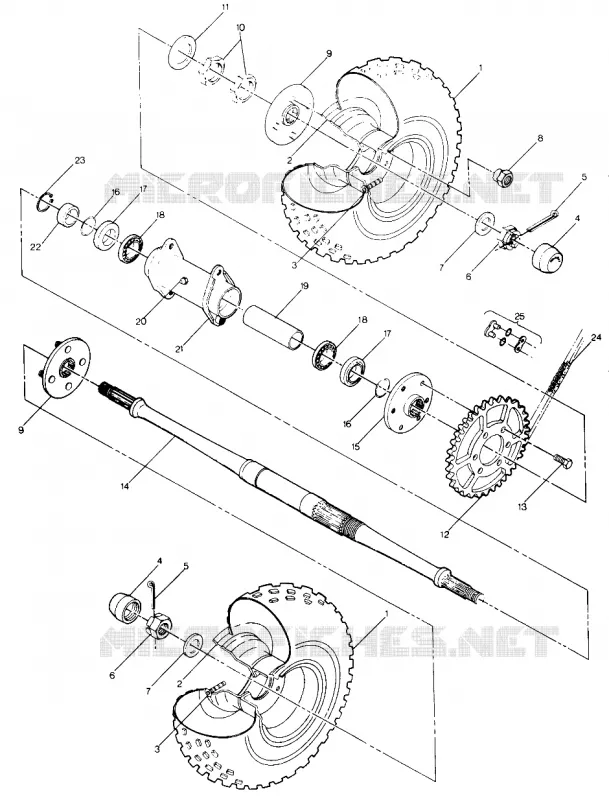 RUEDA TRASERA DRIVE ASSEMBLY (49147514750019)