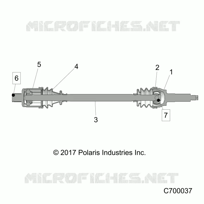 TREN, REAR HALF SHAFT