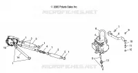 CARBURADOR MOUNTING AND BOMBA DE COMBUSTIBLE/LINES