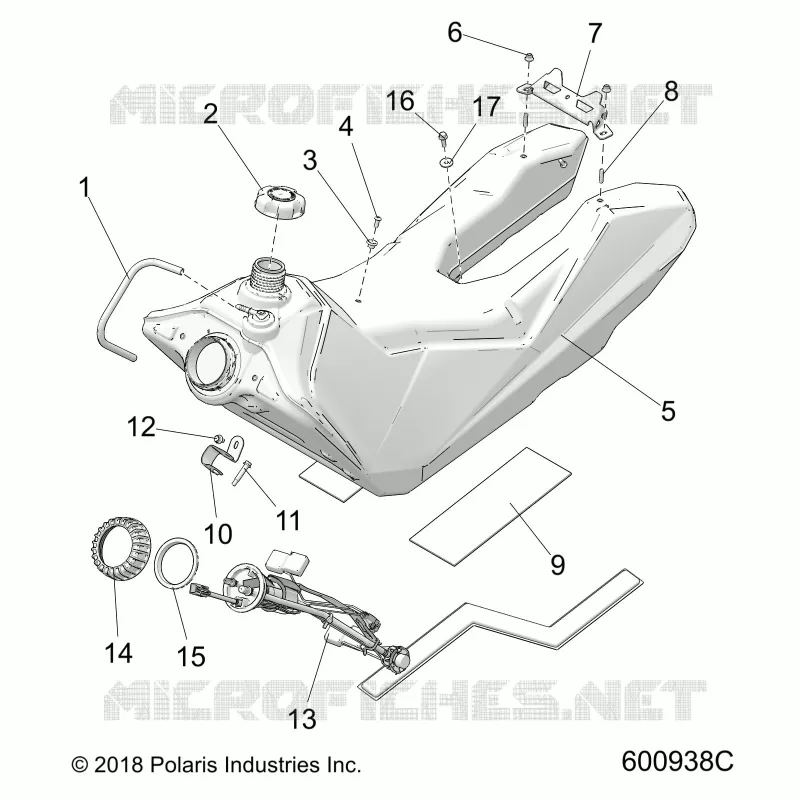 SISTEMA DE COMBUSTIBLE, FUEL TANK ASM.