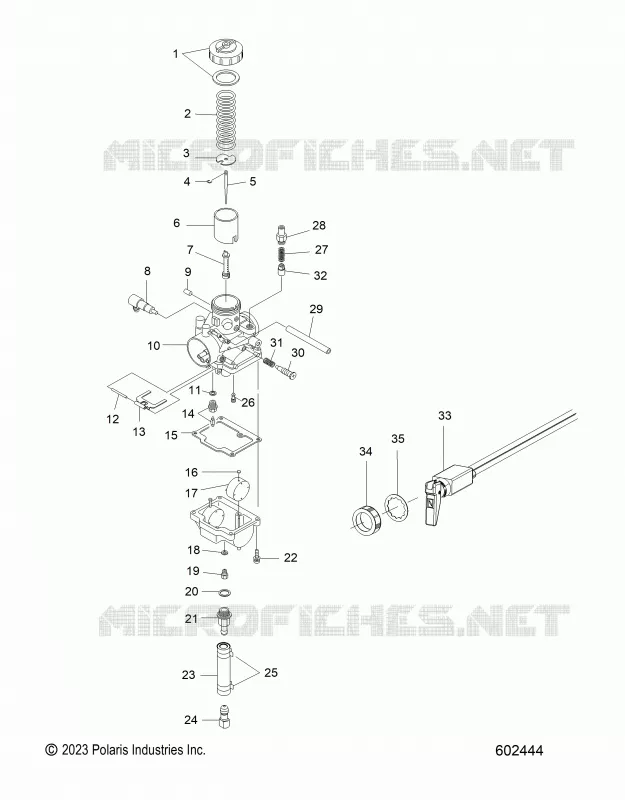ENGINE, CARBURADOR AND CHOKE