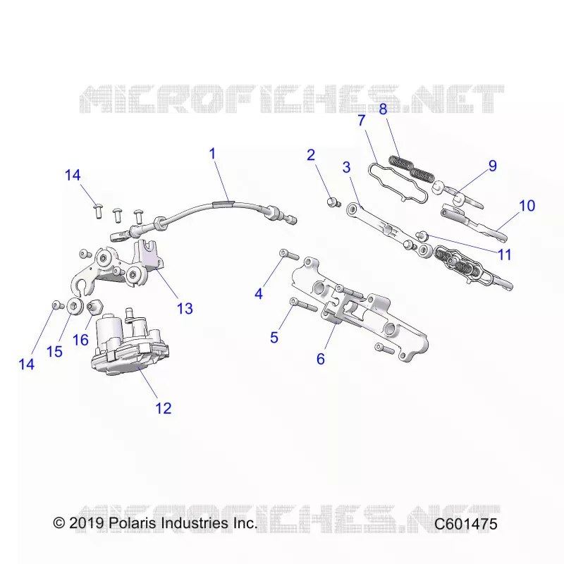 ENGINE, VALVOLA ESCAPE ASM. AND ACTUATOR