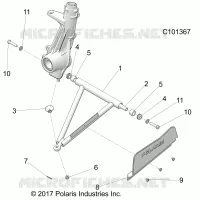 SUSPENSION, A-ARM AND PUNTAL MOUNTING