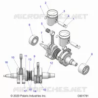 ENGINE, PISTON AND CIGUEÑAL