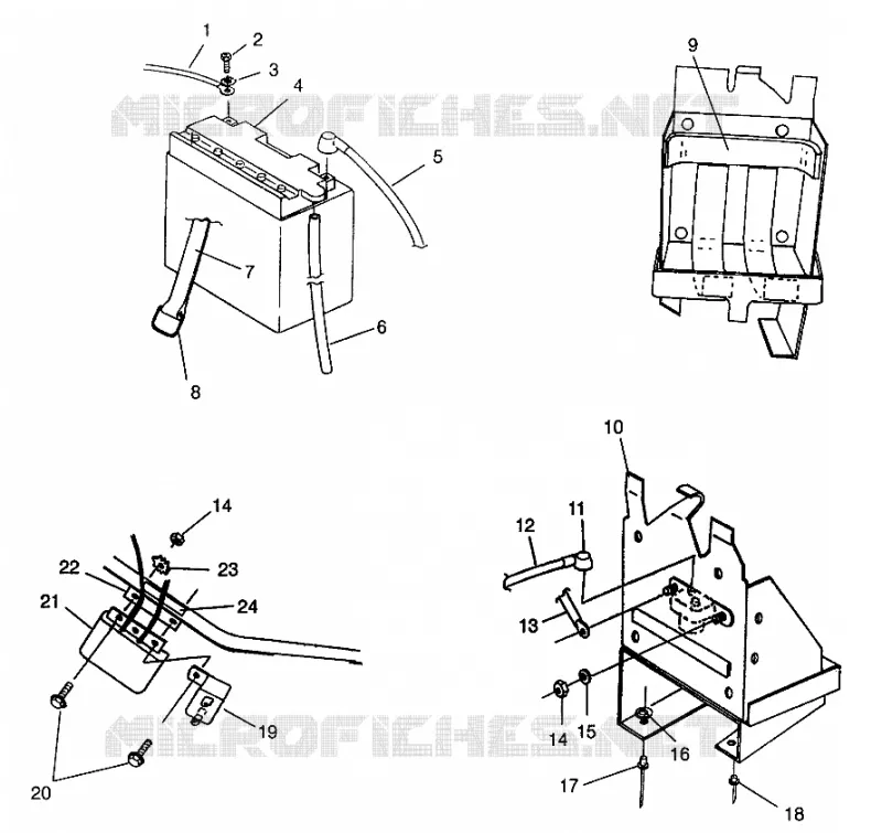CAJA DE BATERIA TRAIL TOURING 0972262 and EUROPEAN TRAIL TOURING E972262 (4938313831C001)