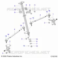 STEERING, MIEMBRO DE GOBIERNO AND TIE ROD ASM