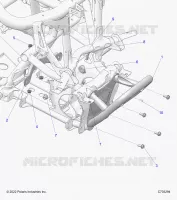 CHASSIS, MOUNTING, FRONT GEARCASE AND PARACHOQUES DELANTERA