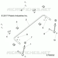 SUSPENSIÃ“N DELANTERA STABILIZER BAR- R18RRU99AS/BS (C700032)