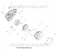 ENGINE, STATOR AND FLYRUEDA