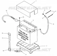 CAJA DE BATERIA SLT 750 B954170 (4930563056B006)
