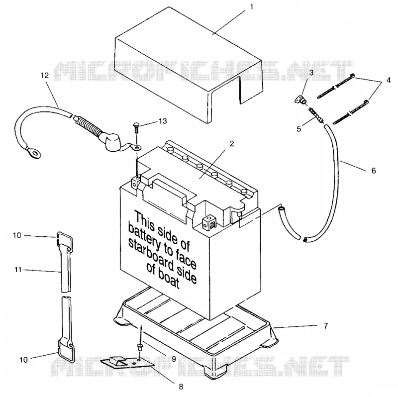 CAJA DE BATERIA SLT 750 B954170 (4930563056B006)