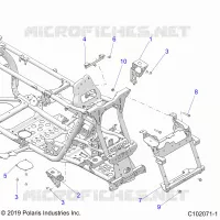 CHASIS, FRONT CAB SUPPORTS