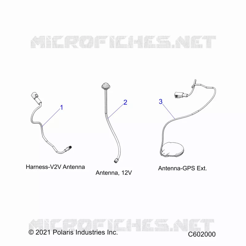ELECTRICA, GPS HARNESS AND ANTENNA
