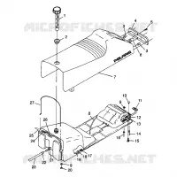 ASIENTO Y TANQUE DE GAS Trail RMK 0980961 (4942214221A006)
