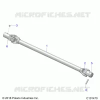 TREN, PROP SHAFT, FRONT