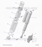 SUSPENSION, REAR MONTAJE DE DESCARGA, ULTIMATE