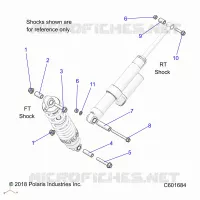 SUSPENSION, MONTAJE DE DESCARGA, REAR SUSP.