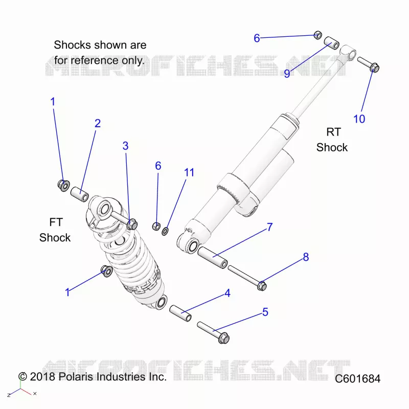 SUSPENSION, MONTAJE DE DESCARGA, REAR SUSP.