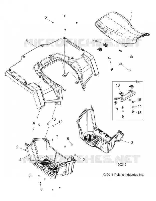 CARROCERÍA POSTERIOR CAB, SEAT AND FOOTWELLS