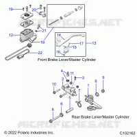 BRAKES, BRAKE LEVERS AND CILINDRO MAESTROS